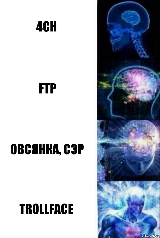 4ch ftp овсянка, сэр TROLLFACE, Комикс  Сверхразум