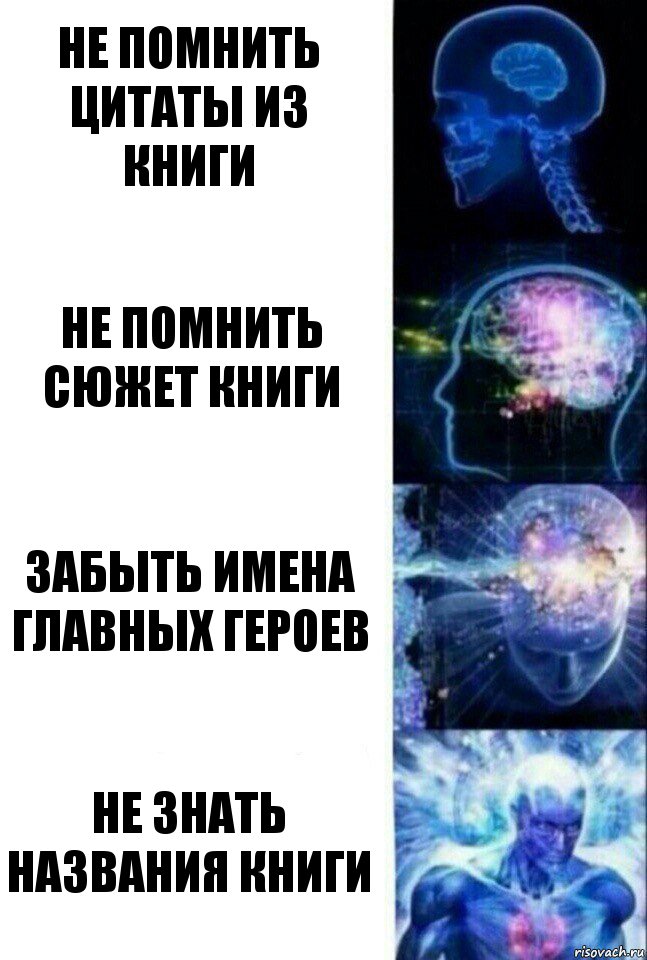 Не помнить цитаты из книги Не помнить сюжет книги Забыть имена главных героев Не знать названия книги, Комикс  Сверхразум