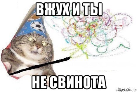 вжух и ты не свинота, Мем Вжух