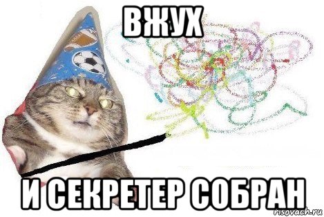 вжух и секретер собран, Мем Вжух