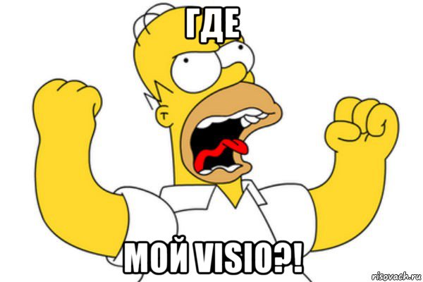 где мой visio?!, Мем Разъяренный Гомер