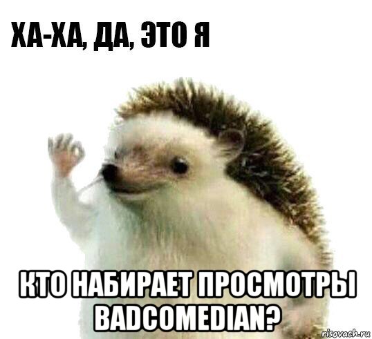  кто набирает просмотры badcomedian?, Мем Ха-ха да это я