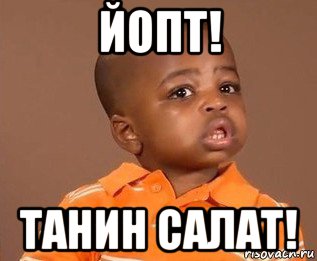 йопт! танин салат!