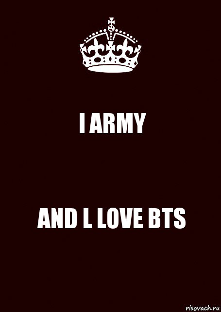 l ARMY AND L LOVE BTS, Комикс keep calm