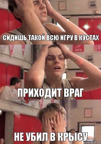 сидишь такой всю игру в кустах приходит враг не убил в крысу, Комикс   Маленький Лео в отчаянии