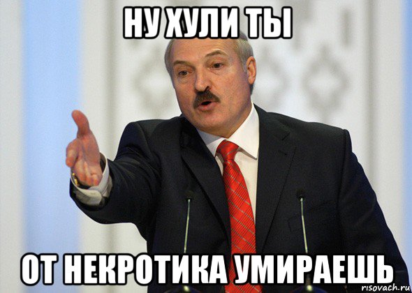 ну хули ты от некротика умираешь, Мем лукашенко