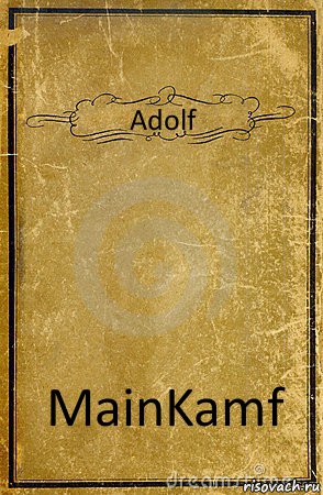 Adolf MainKamf, Комикс обложка книги
