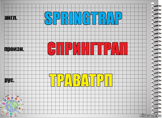 Springtrap Спрингтрап траватрп, Комикс  Перевод с английского