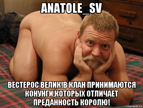 anatole_sv вестерос велик!в клан принимаются конунги,которых отличает преданность королю!, Мем прив че делаешь