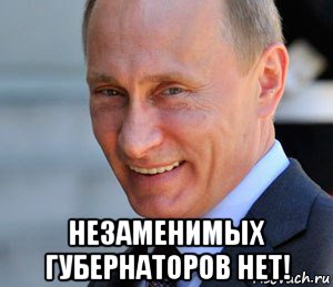  незаменимых губернаторов нет!, Мем Путин смеется