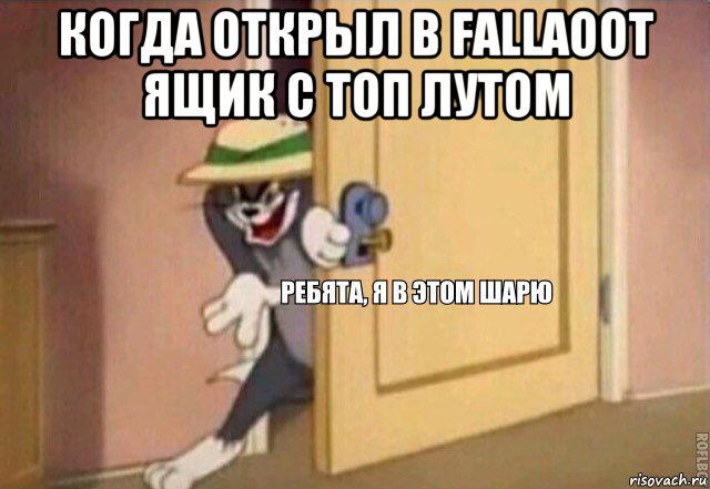 когда открыл в fallaoot ящик с топ лутом , Мем    Ребята я в этом шарю