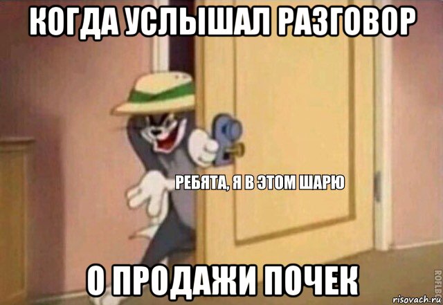 когда услышал разговор о продажи почек, Мем    Ребята я в этом шарю