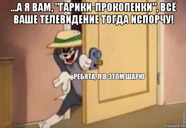 ...а я вам, "гарики-прокопенки", всё ваше телевидение тогда испорчу! , Мем    Ребята я в этом шарю