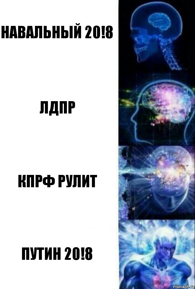 Навальный 20!8 лдпр Кпрф рулит Путин 20!8, Комикс  Сверхразум