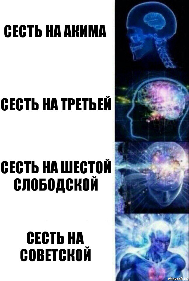 Сесть на акима Сесть на третьей Сесть на шестой слободской Сесть на Советской, Комикс  Сверхразум