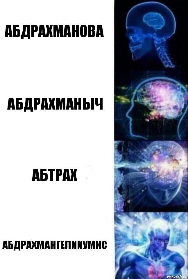 Абдрахманова Абдрахманыч Абтрах Абдрахмангелииумис, Комикс  Сверхразум