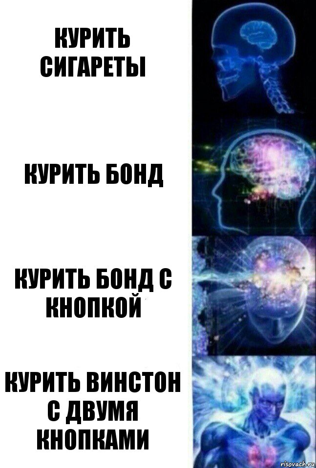 Курить сигареты курить бонд курить бонд с кнопкой Курить винстон с двумя кнопками, Комикс  Сверхразум