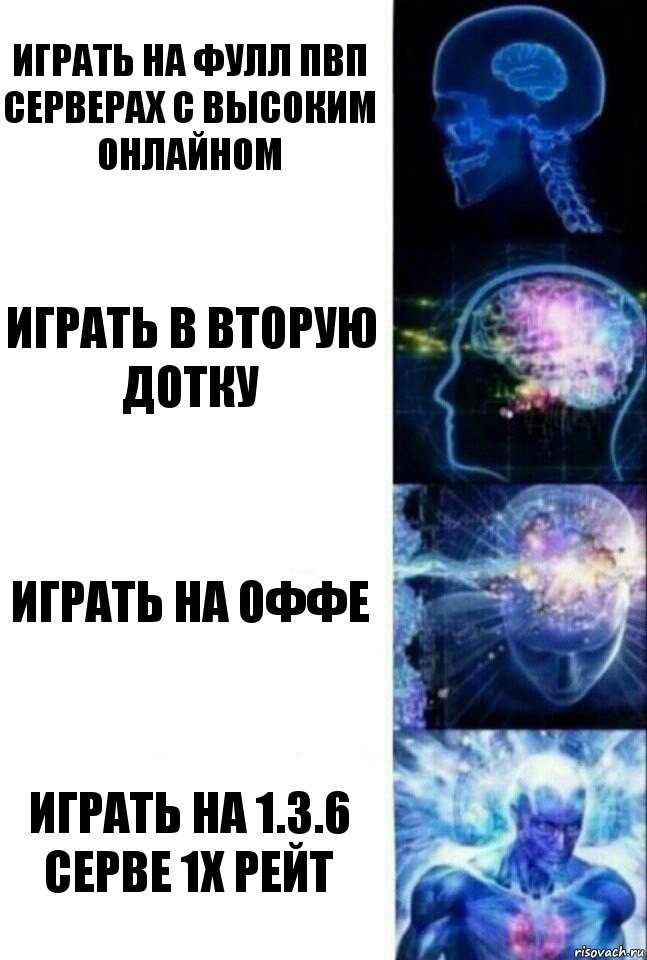 играть на фулл пвп серверах с высоким онлайном играть в вторую дотку играть на оффе играть на 1.3.6 серве 1х рейт, Комикс  Сверхразум