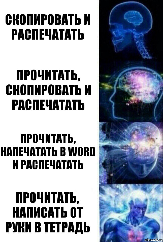 Скопировать и распечатать Прочитать, скопировать и распечатать Прочитать, напечатать в word и распечатать Прочитать, написать от руки в тетрадь, Комикс  Сверхразум