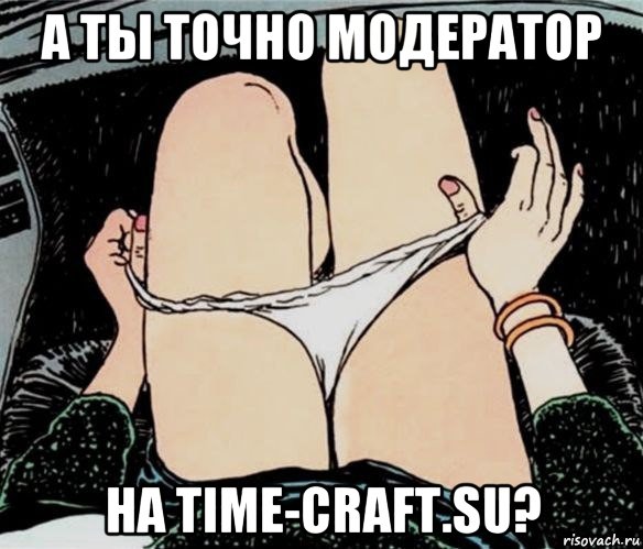 а ты точно модератор на time-craft.su?, Мем А ты точно