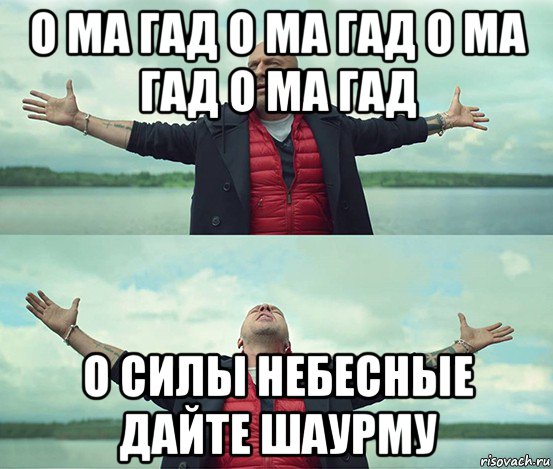 о ма гад о ма гад о ма гад о ма гад о силы небесные дайте шаурму, Мем Безлимитище