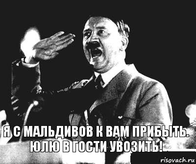 Я с Мальдивов к вам прибыть. Юлю в гости увозить!, Комикс Гитлер