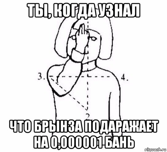 ты, когда узнал что брынза подаражает на 0,000001 бань, Мем  Перекреститься