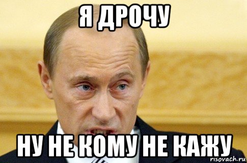 я дрочу ну не кому не кажу, Мем путин