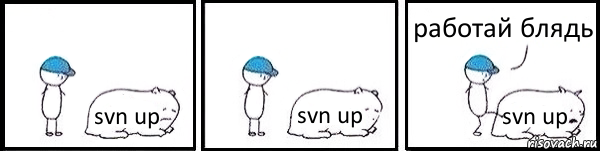 svn up svn up svn up работай блядь, Комикс   Работай