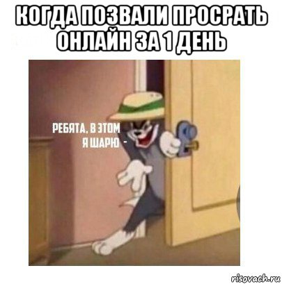 когда позвали просрать онлайн за 1 день , Мем Ребята я в этом шарю