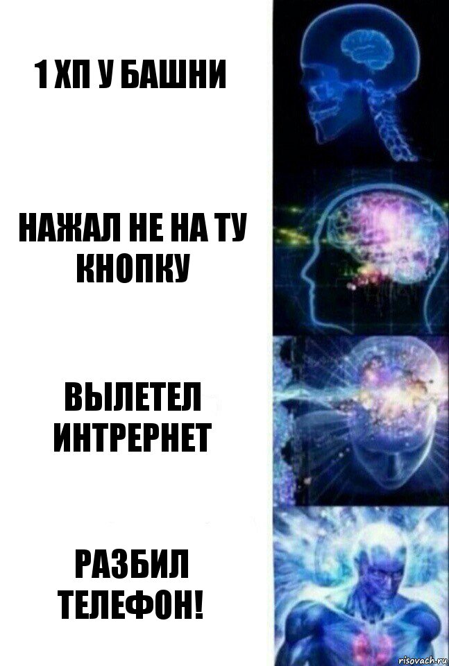 1 хп у башни нажал не на ту кнопку Вылетел интрернет Разбил телефон!, Комикс  Сверхразум