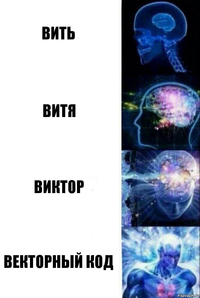 Вить Витя Виктор Векторный код, Комикс  Сверхразум