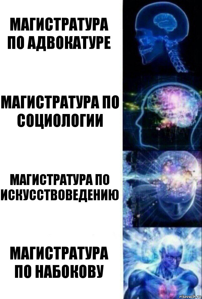 магистратура по адвокатуре магистратура по социологии магистратура по искусствоведению магистратура по Набокову, Комикс  Сверхразум