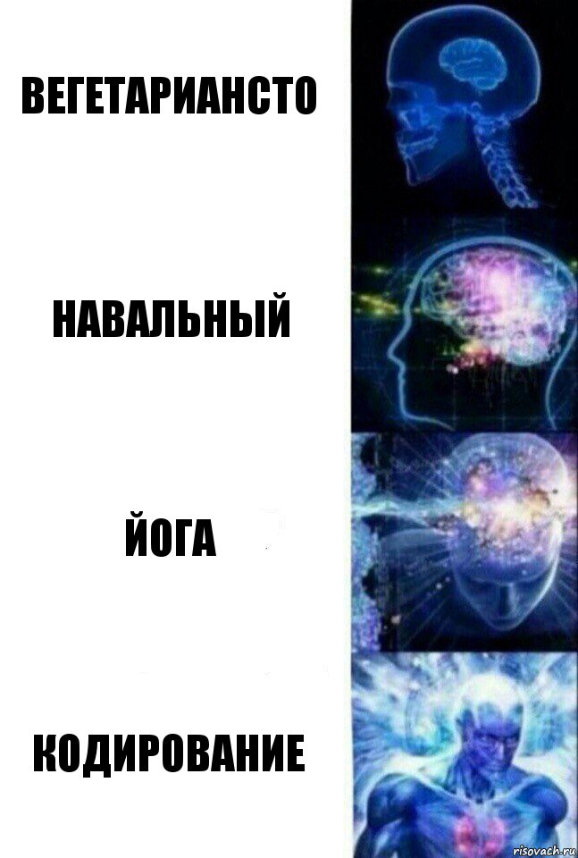 вегетариансто навальный йога кодирование, Комикс  Сверхразум