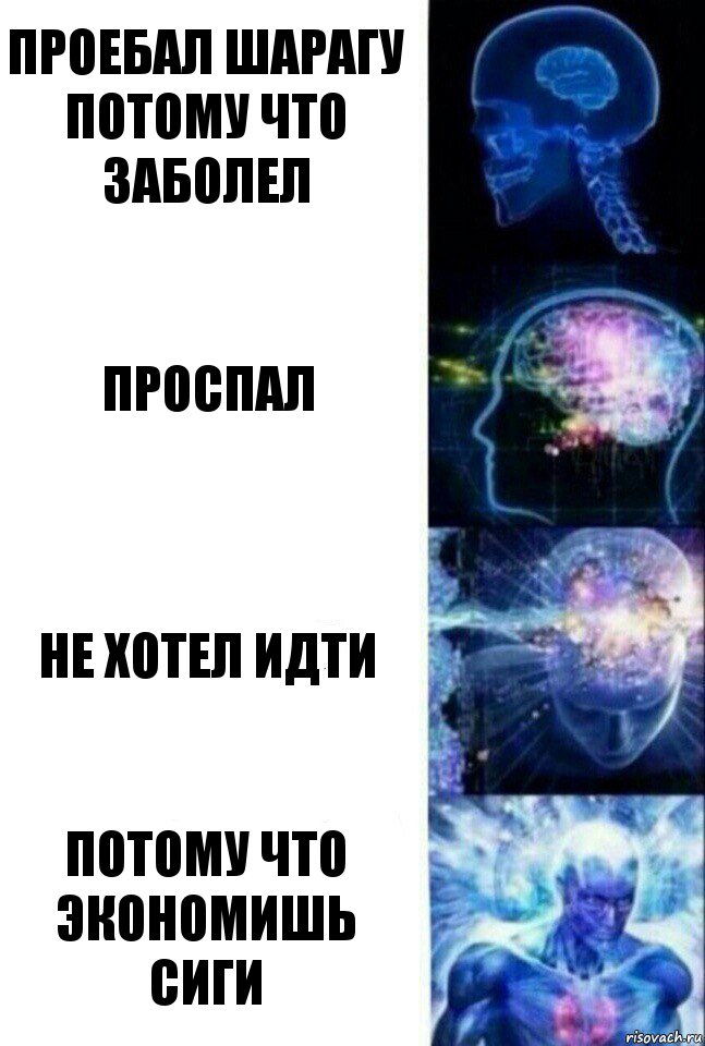 проебал шарагу потому что заболел проспал не хотел идти потому что экономишь сиги, Комикс  Сверхразум