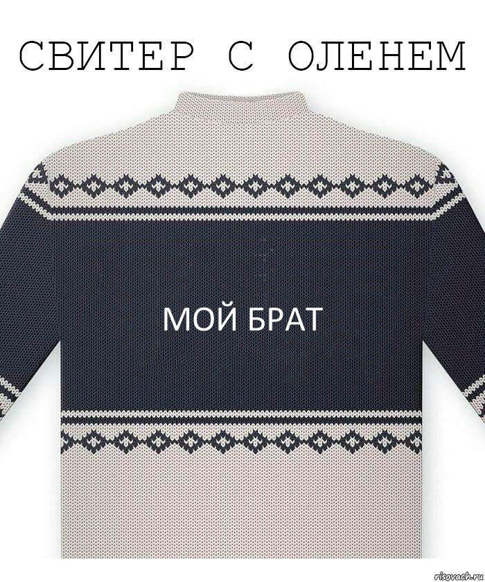 МОЙ БРАТ, Комикс  Свитер с оленем