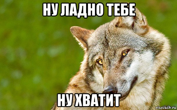 ну ладно тебе ну хватит, Мем   Volf