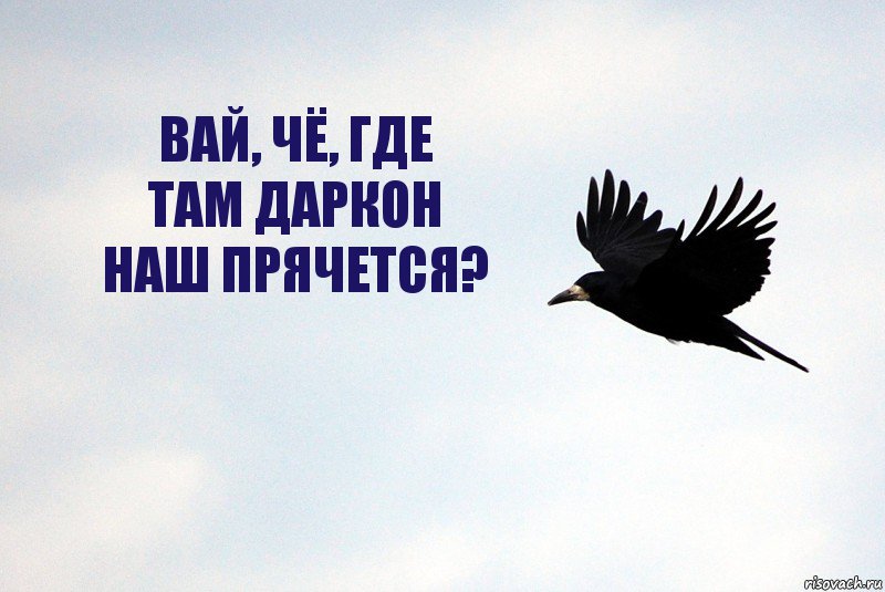 Вай, чё, где
там даркон
наш прячется?, Комикс Ворона