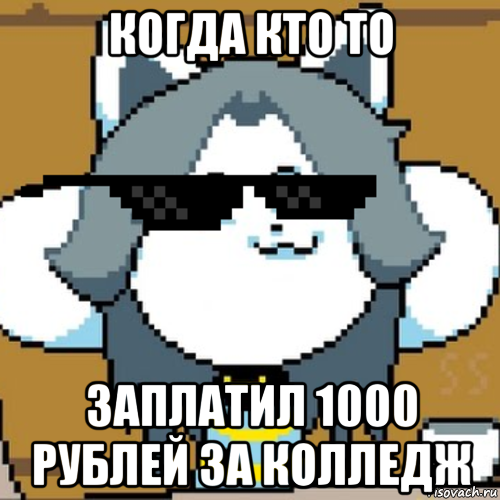 когда кто то заплатил 1000 рублей за колледж