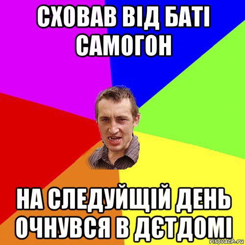 сховав від баті самогон на следуйщій день очнувся в дєтдомі, Мем Чоткий паца