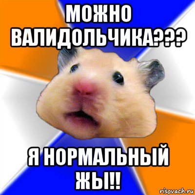 можно валидольчика??? я нормальный жы!!, Мем Хомяк