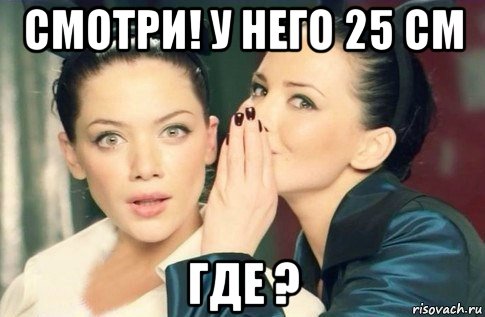 смотри! у него 25 см где ?, Мем  Он