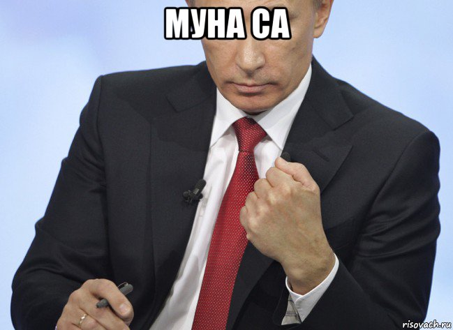 муна са , Мем Путин показывает кулак