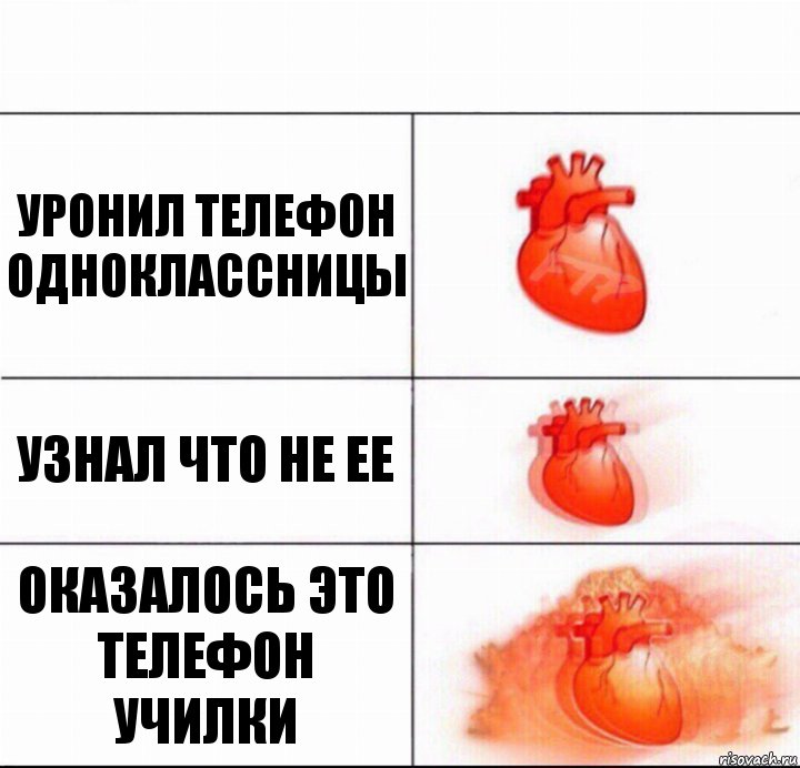 Уронил телефон одноклассницы Узнал что не ее Оказалось это телефон училки, Комикс  Расширяюшее сердце