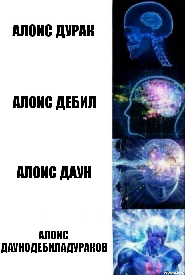 алоис дурак алоис дебил алоис даун алоис даунодебиладураков, Комикс  Сверхразум