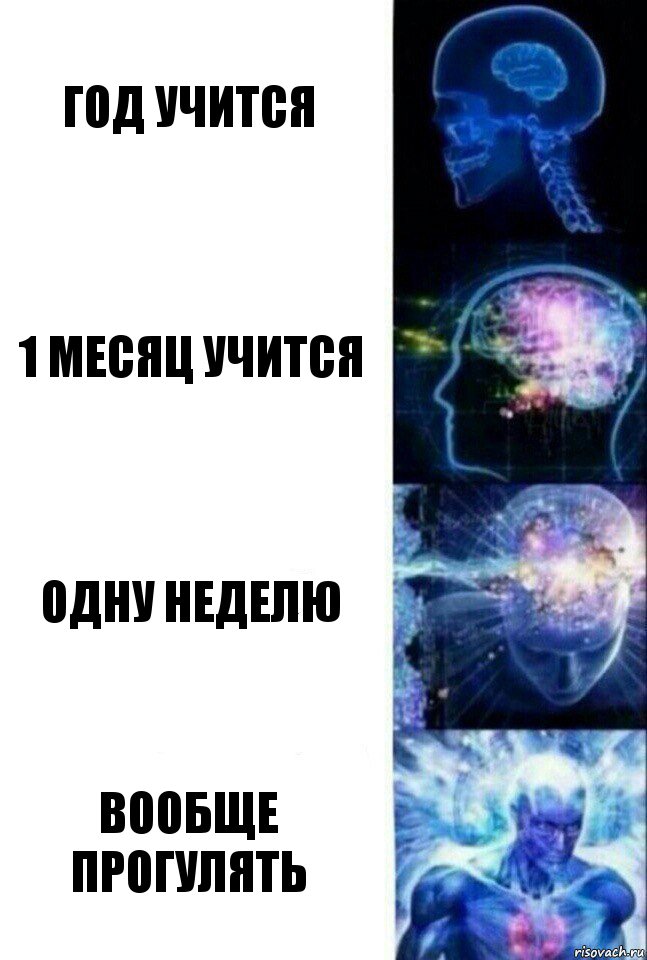 Год учится 1 месяц учится одну неделю вообще прогулять, Комикс  Сверхразум