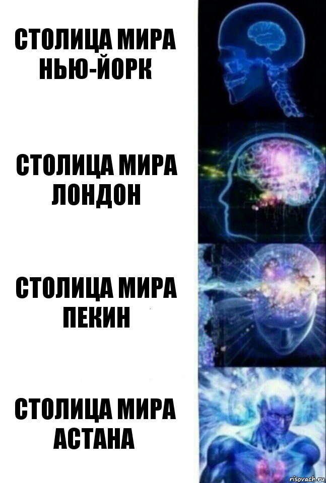 Столица мира нью-йорк Столица мира лондон Столица мира пекин Столица мира астана, Комикс  Сверхразум