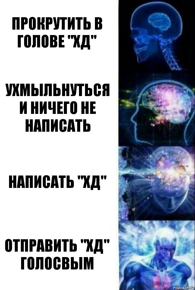 прокрутить в голове "хД" ухмыльнуться и ничего не написать написать "хД" отправить "хД" голосвым, Комикс  Сверхразум