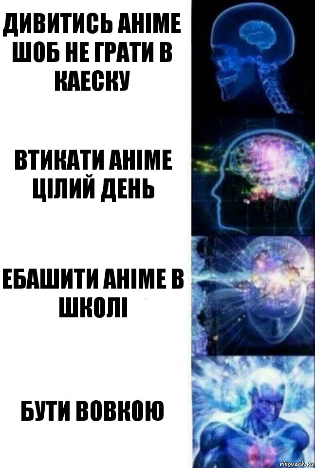 Дивитись аніме шоб не грати в каеску Втикати аніме цілий день Ебашити аніме в школі Бути ВОВКОЮ, Комикс  Сверхразум