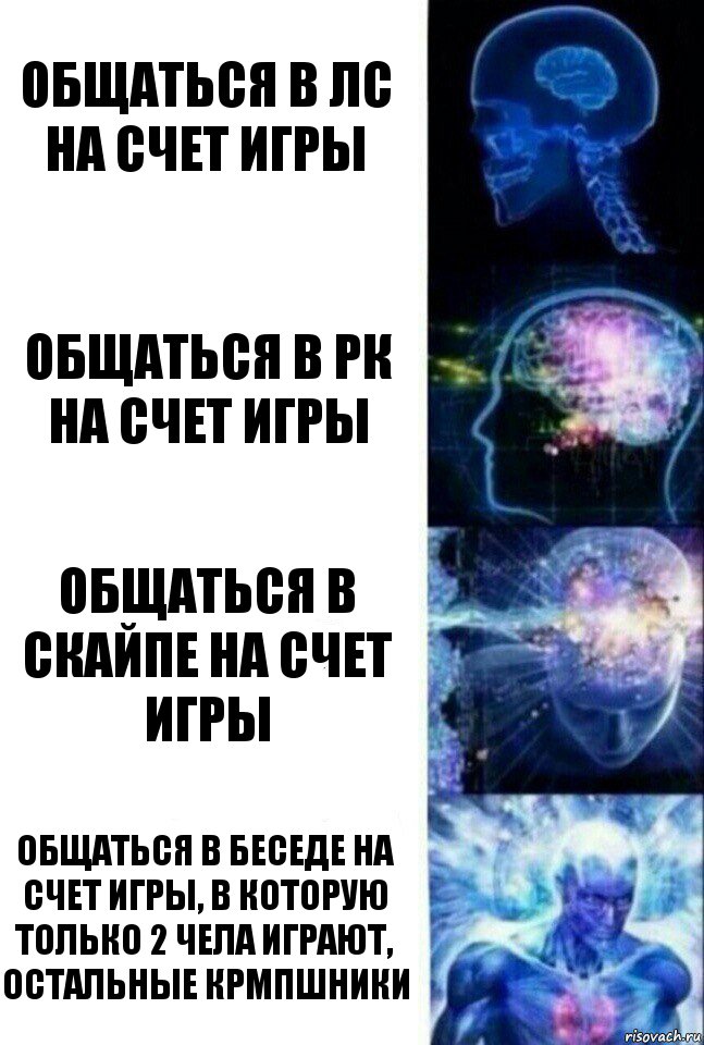 Общаться в лс на счет игры общаться в рк на счет игры общаться в скайпе на счет игры общаться в беседе на счет игры, в которую только 2 чела играют, остальные крмпшники, Комикс  Сверхразум